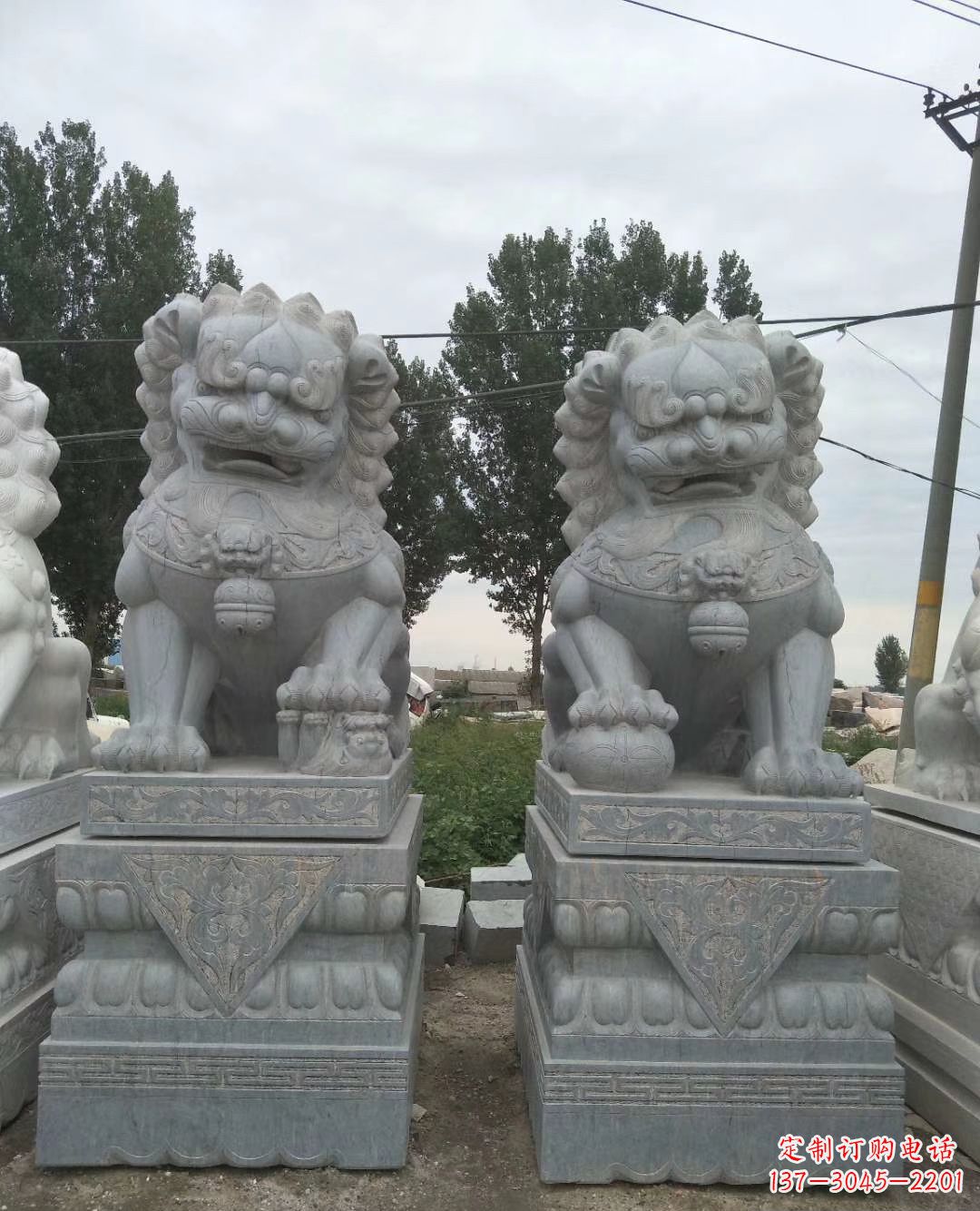 河南3米高青石狮子