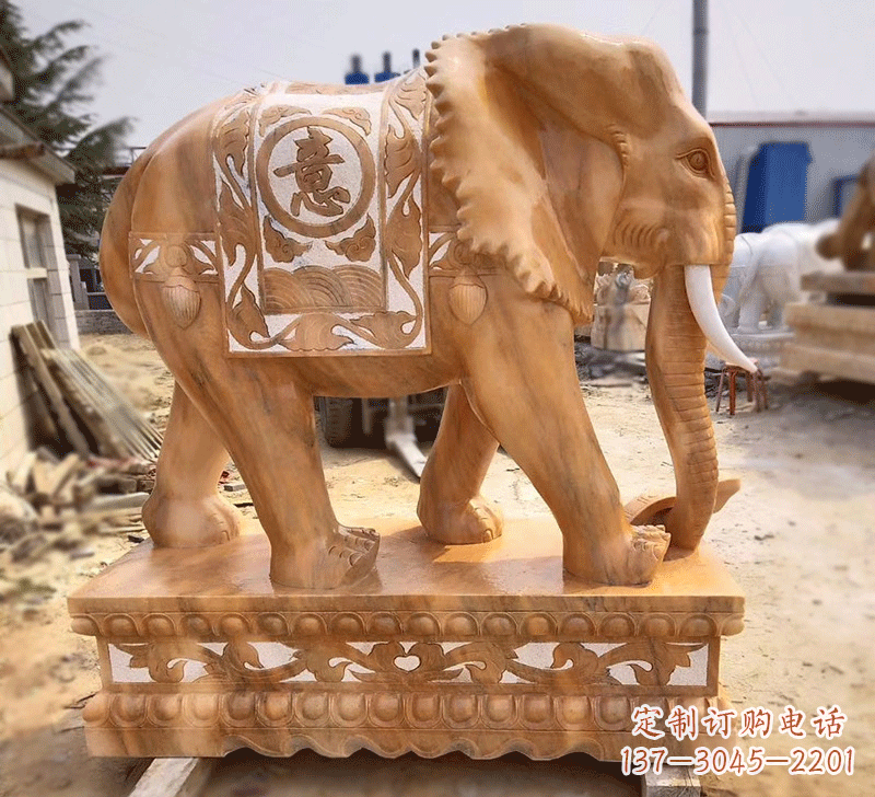 河南雕刻石雕大象