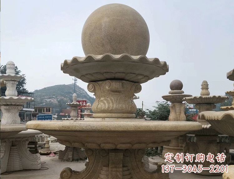 河南石雕汉白玉喷泉