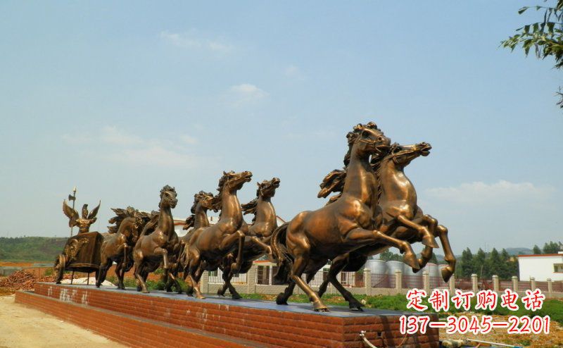 河南阿波罗战车广场景观铜雕 (3)
