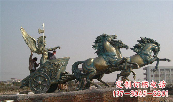 河南阿波罗战车广场景观铜雕 (2)