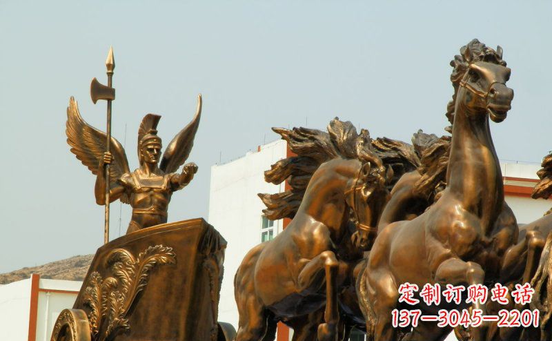 河南阿波罗战车广场景观铜雕