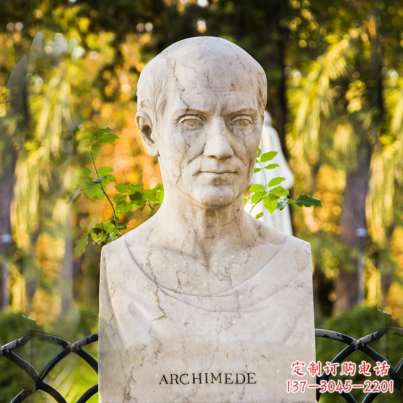 河南阿基米德头像雕塑让伟大思想永恒镌刻