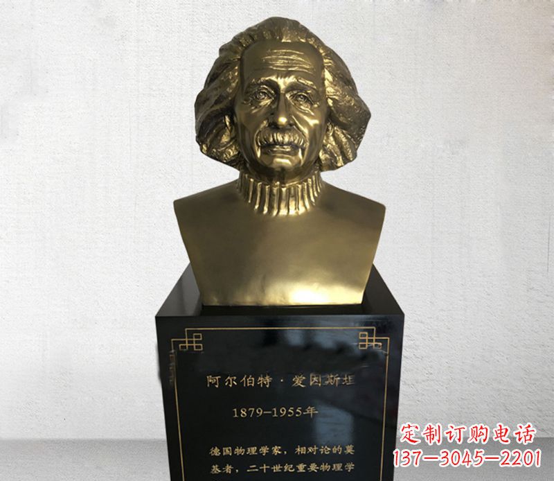 河南爱因斯坦胸像铜雕