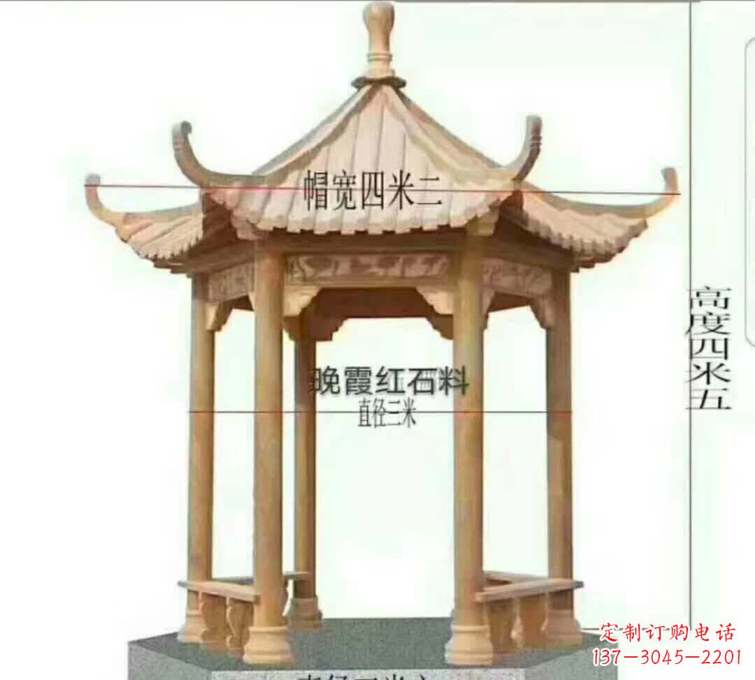 河南藏于凉亭的石雕之美