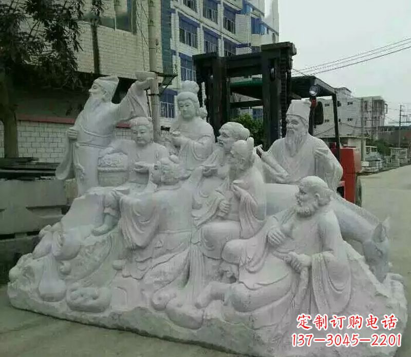 河南八仙过海石雕