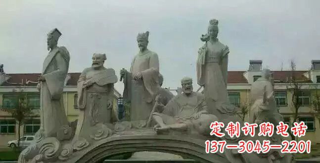 河南八仙过海石雕222