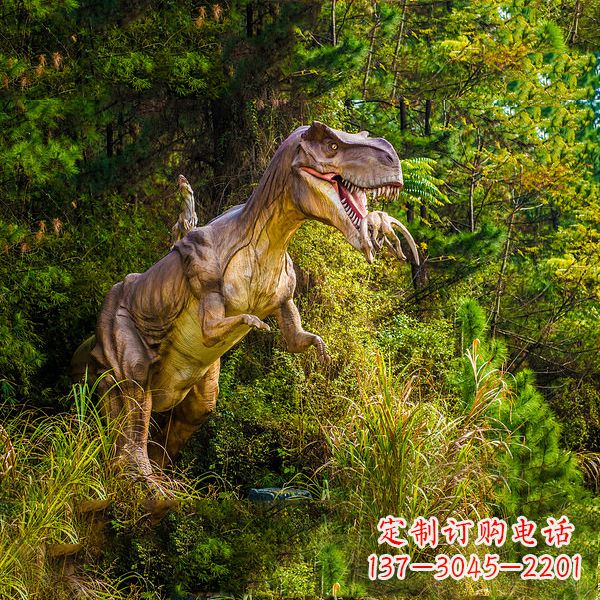 河南霸王龙动物园仿真恐龙雕塑