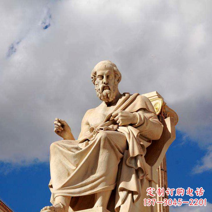 河南柏拉图砂岩石雕景观-公园广场世界知名人物雕塑