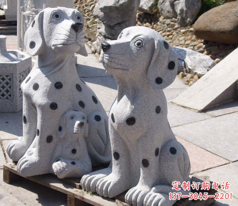 河南斑点狗石雕