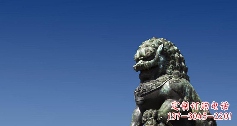 河南北京青铜狮子雕塑 (2)