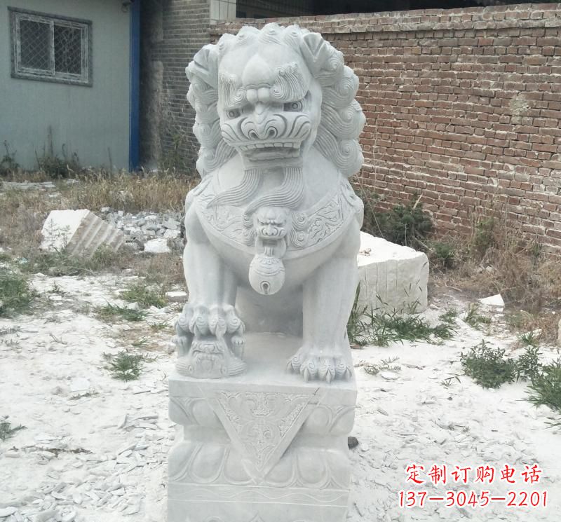 河南北京看门狮子石雕