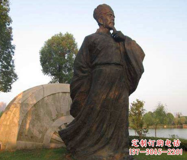河南北宋文学家欧阳修铜雕