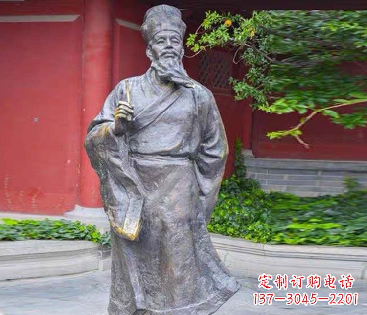 河南北宋文学家苏轼铜雕