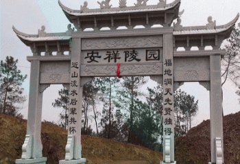 河南寺院石雕牌坊