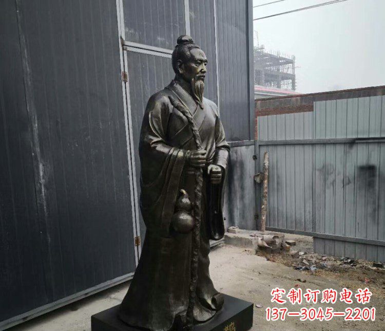 河南扁鹊人物古代名医铜雕摆件