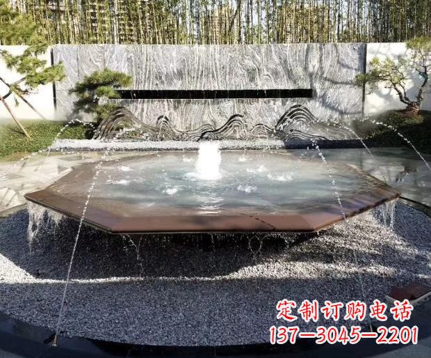河南别墅不锈钢假山雕塑