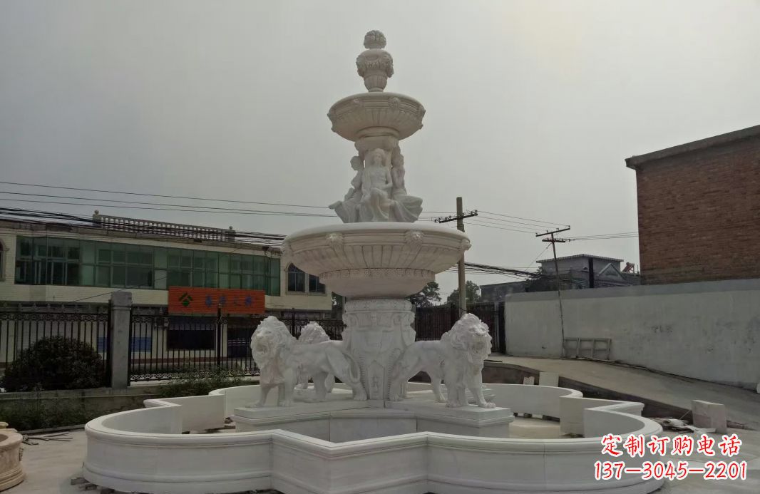 河南别墅大型欧式喷泉石雕