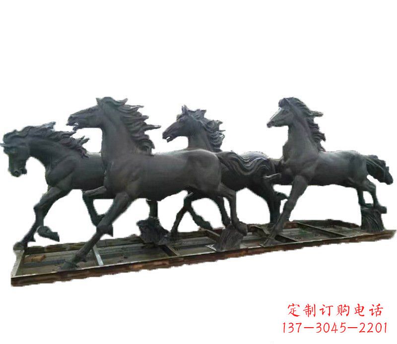河南别墅景观动物马铜雕塑 (2)