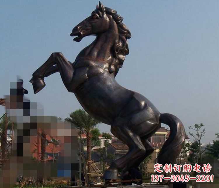 河南别墅景观动物马铜雕塑