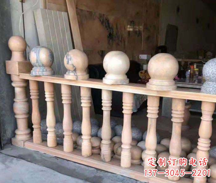河南新一代景观晚霞红石栏杆