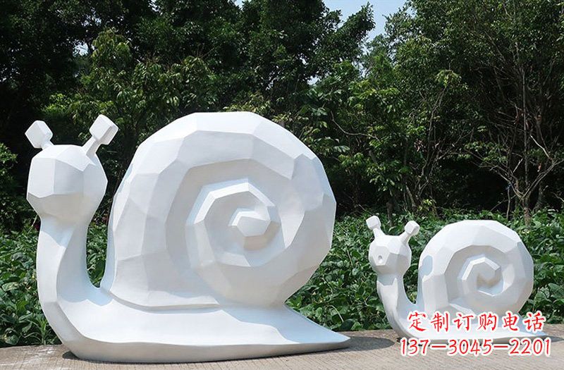 河南玻璃钢抽象蜗牛雕塑