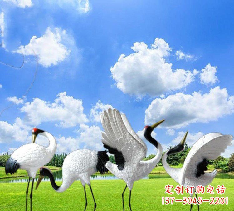 河南玻璃钢丹顶鹤