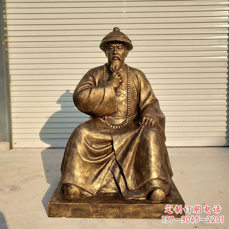 河南林则徐——玻璃钢仿铜雕像