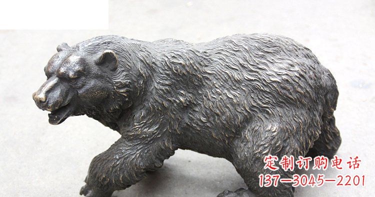 河南玻璃钢仿真北极熊公园动物雕塑