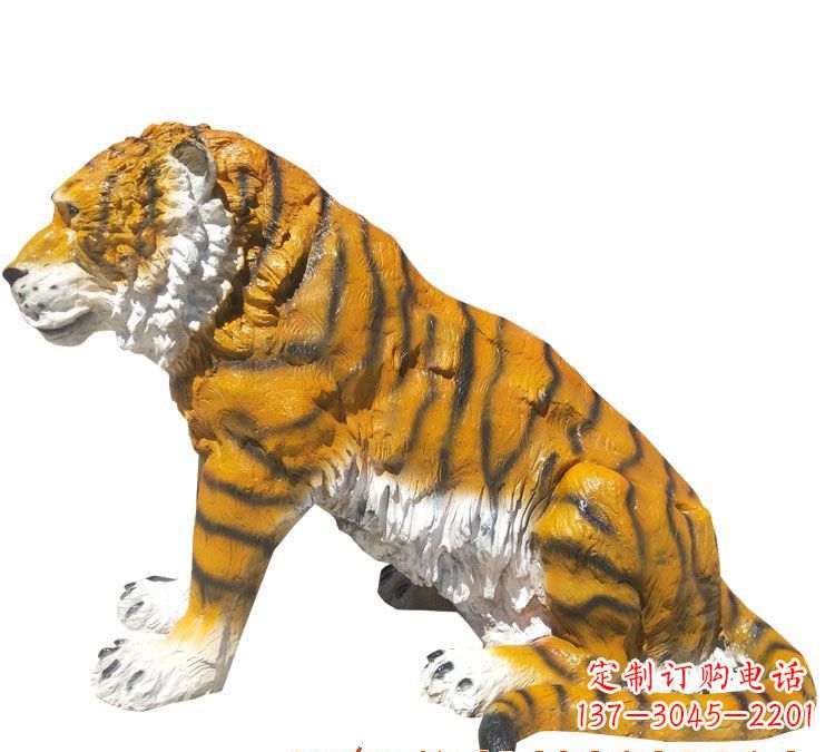 河南玻璃钢仿真老虎雕塑