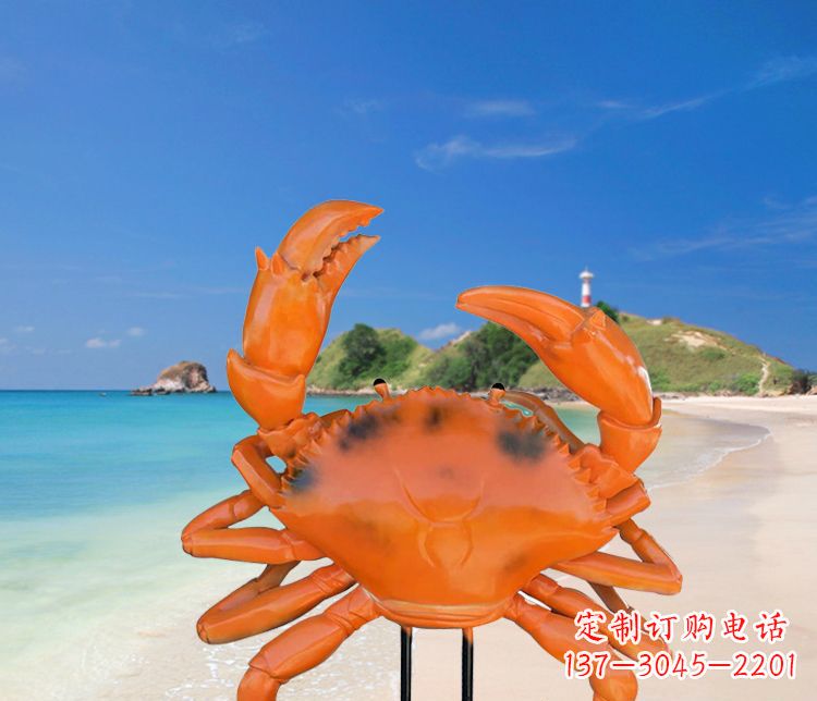 河南玻璃钢螃蟹雕塑