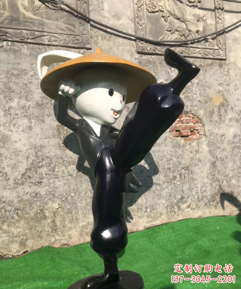 河南玻璃钢兔子雕塑精美绝伦