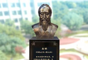 河南玻璃钢扁鹊著名医生半身像雕塑