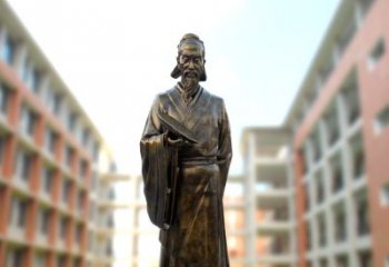 河南祖冲之雕像——传承校园历史的象征