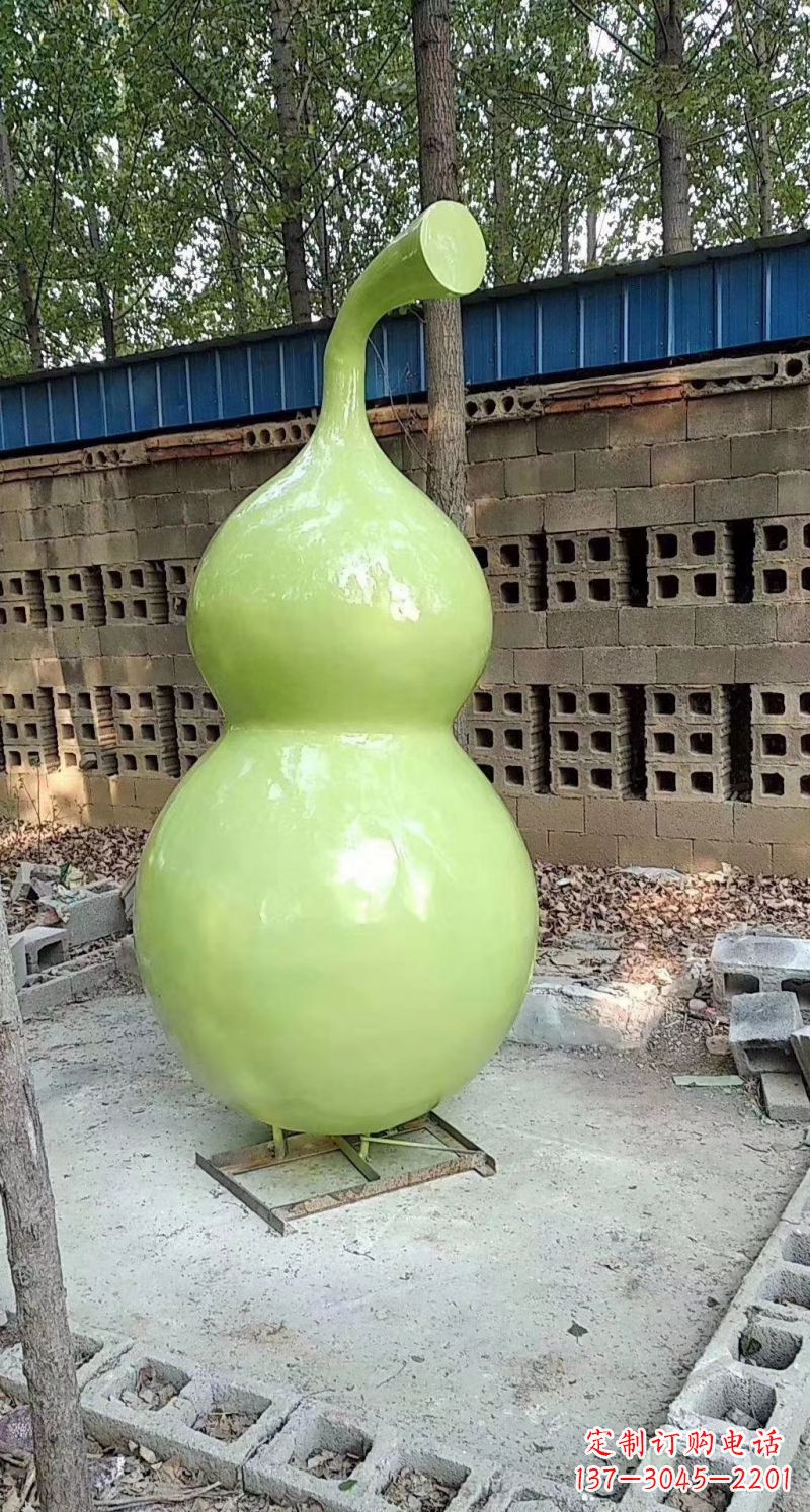 河南玻璃钢烤漆园林葫芦雕塑