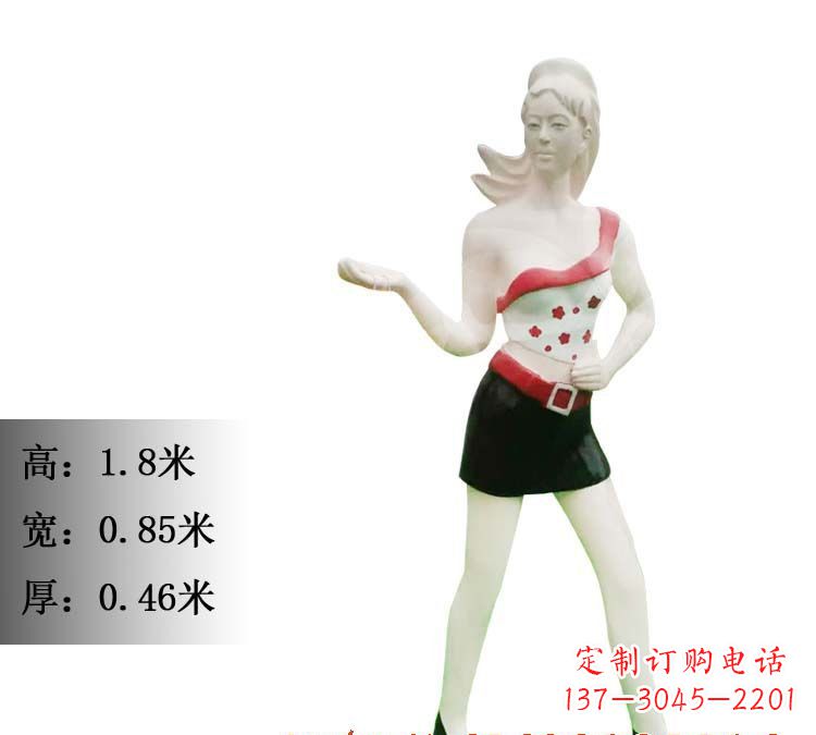 河南玻璃钢美女雕塑精致细腻的艺术精品
