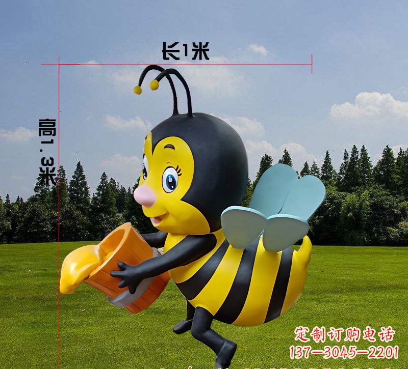 河南玻璃钢蜜蜂雕塑