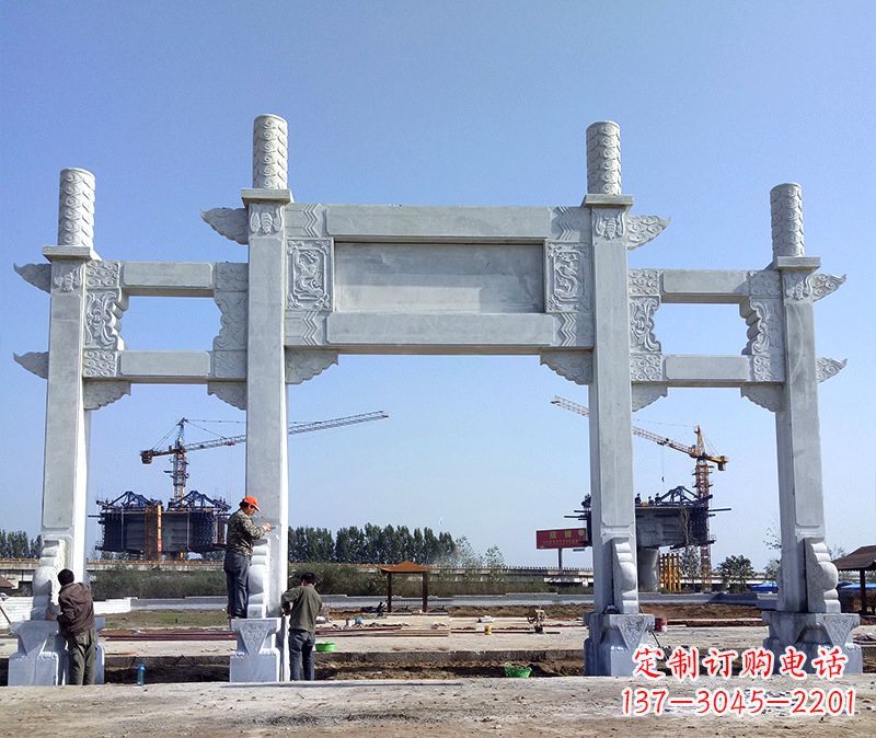 河南玻璃钢牌坊雕塑美丽的艺术与历史结合