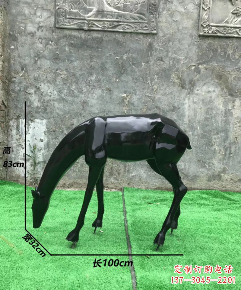 河南玻璃钢制作的鹿雕塑