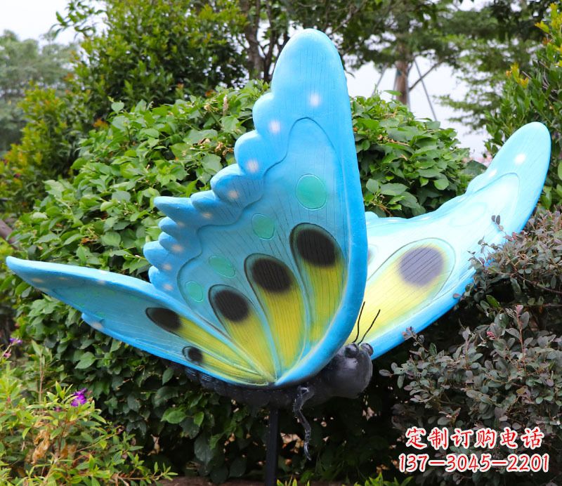 河南玻璃钢树脂仿真蝴蝶雕塑