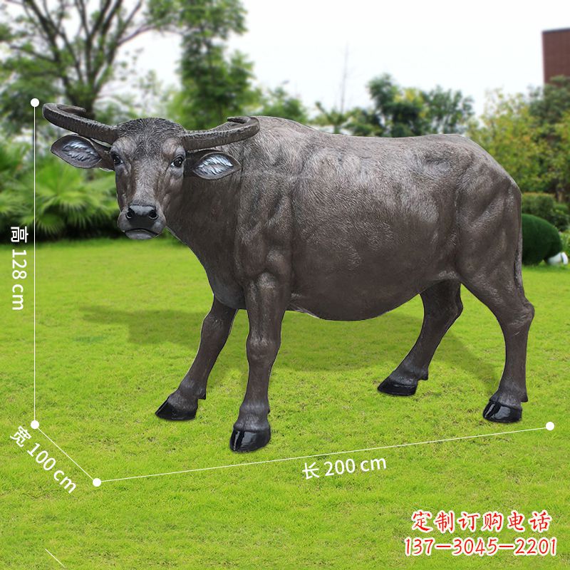 河南玻璃钢水牛雕塑