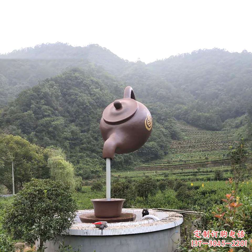 河南玻璃钢天壶喷泉精致而神奇的雕塑