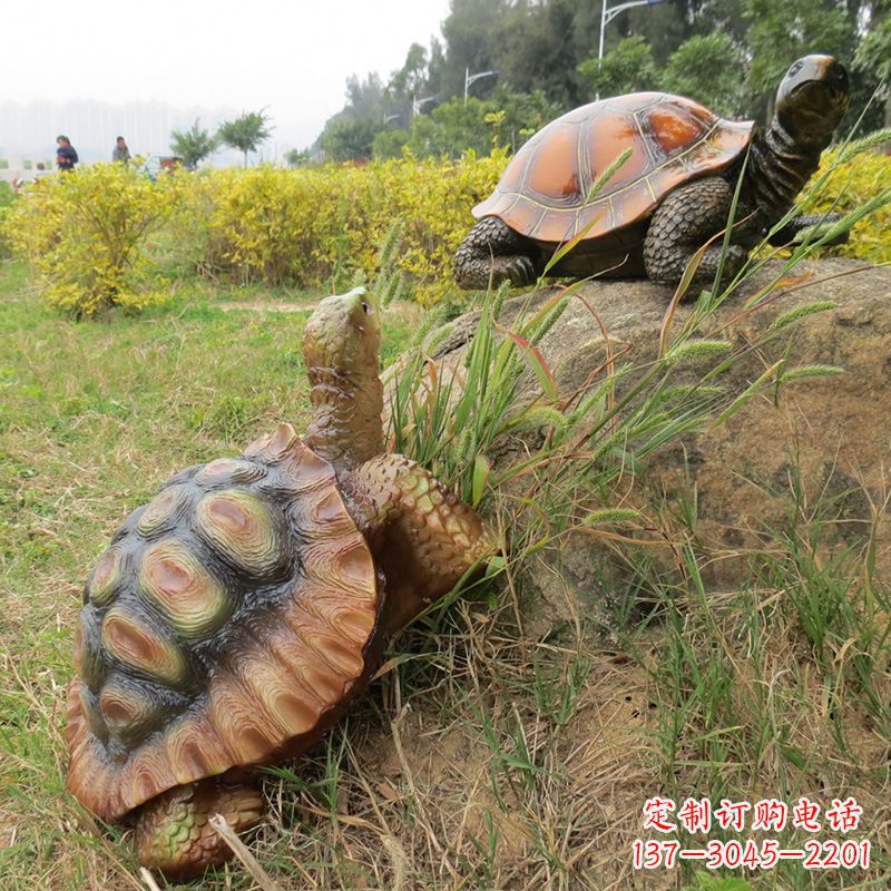 河南玻璃钢乌龟雕塑别致而古朴