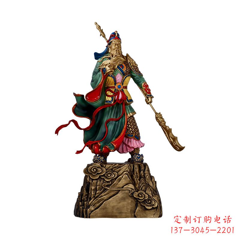 河南玻璃钢制关羽雕塑