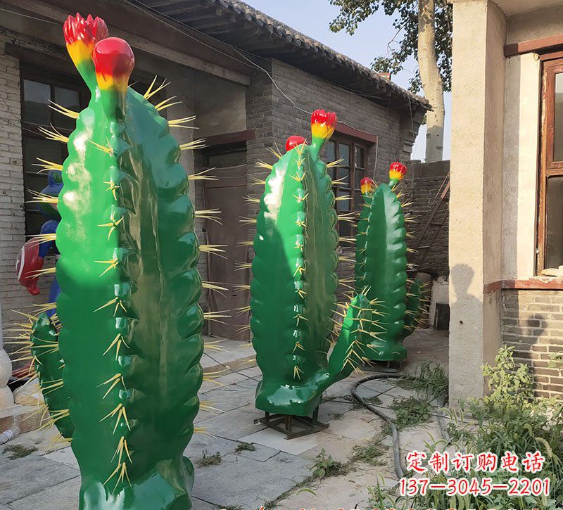 河南仙人掌雕塑玻璃钢的艺术精品