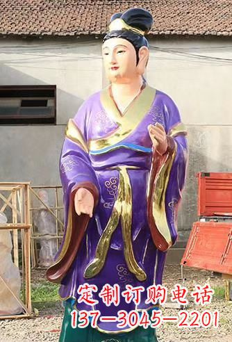 河南玻璃钢宗教庙宇彩绘八仙神像