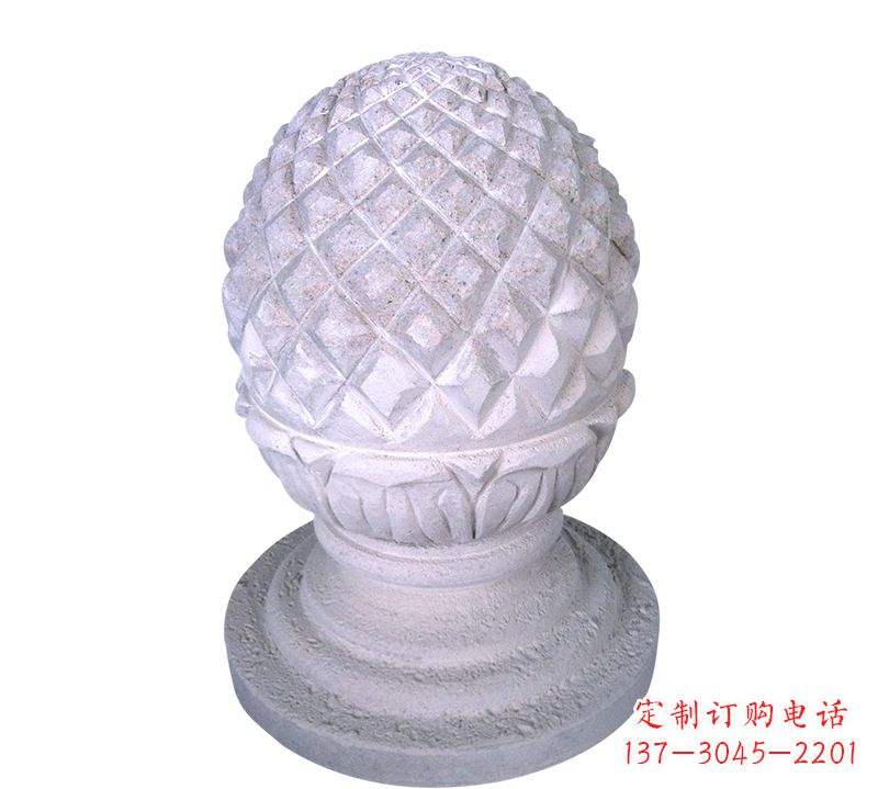 河南菠萝雕塑艺术性的挡车路障