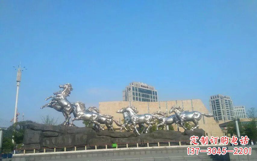 河南不锈钢动物雕塑精美的艺术品