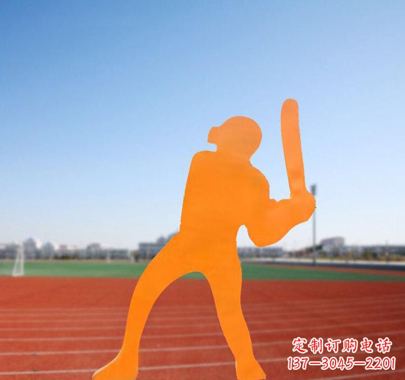 河南棒球运动人物雕塑传承棒球精神