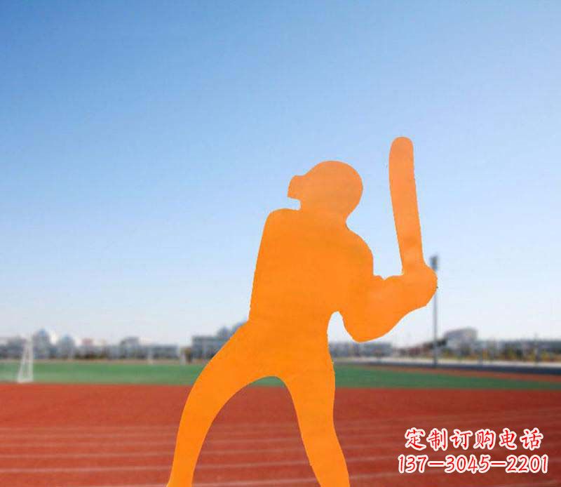 河南不锈钢棒球雕塑精美的艺术品